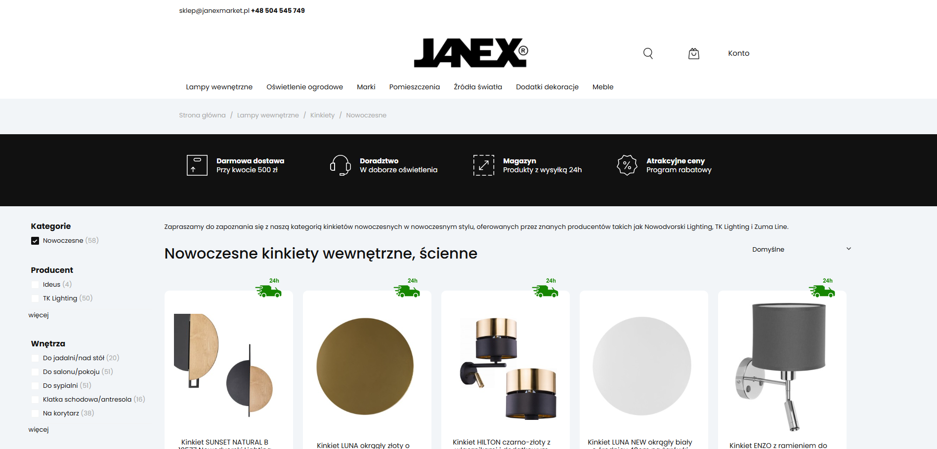 Zrób różnicę światłem – gdzie najlepiej zamontować nowoczesne kinkiety wewnętrzne