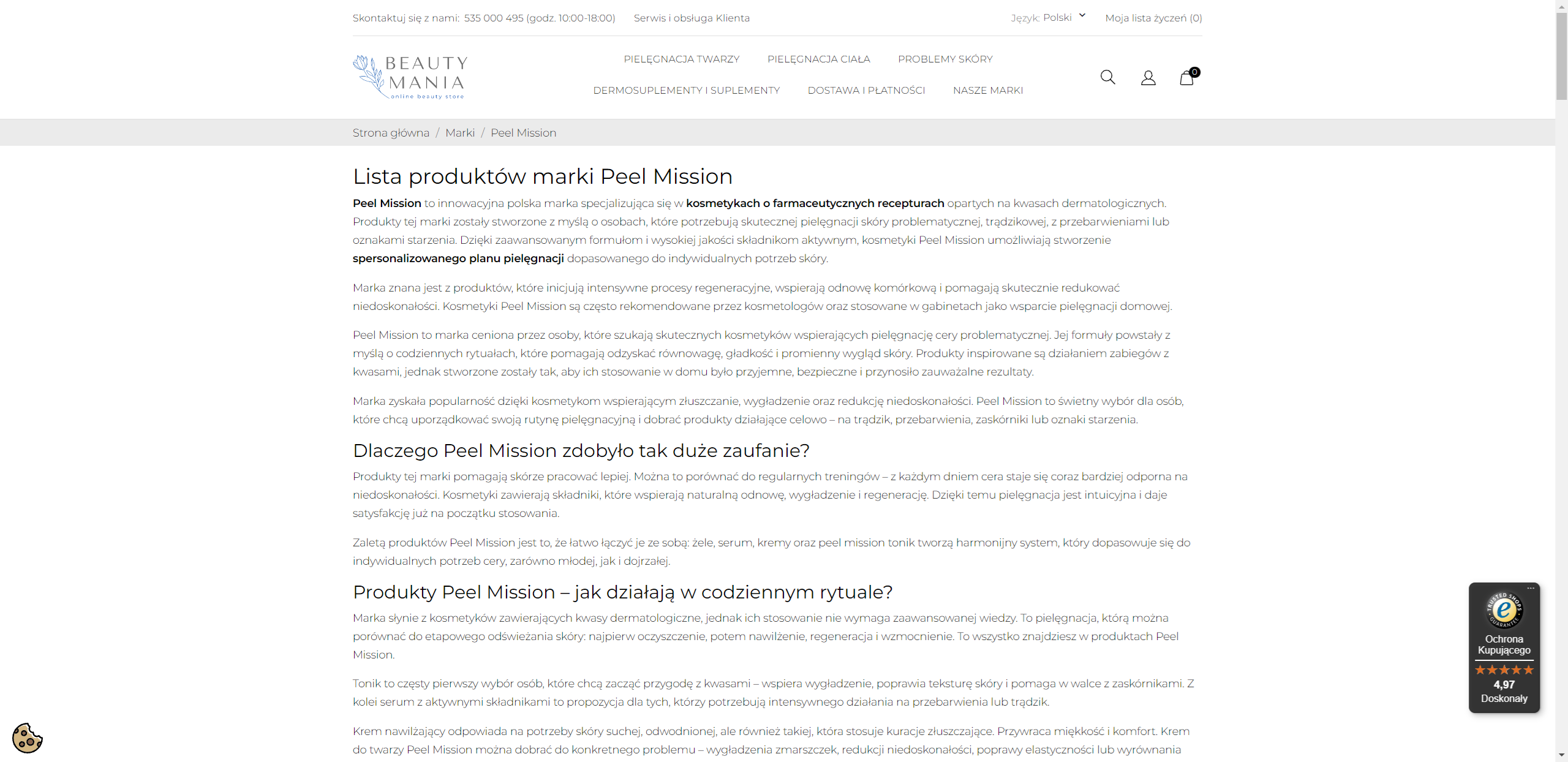 Peel Mission - co wyróżnia tę markę na tle innych peelingów chemicznych?
