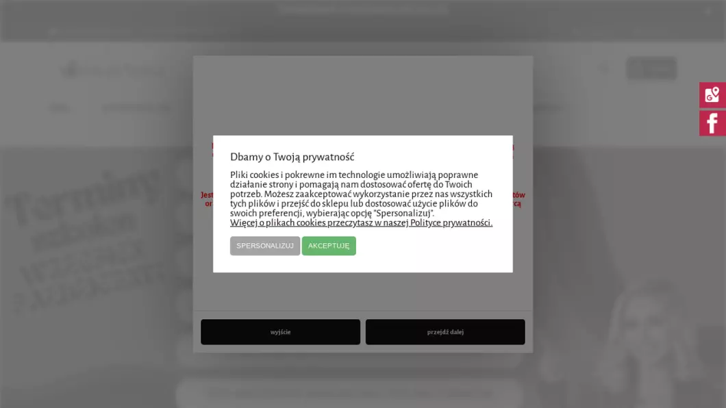 Zrzut ekranu strony internetowej firmy Hurtownia medycyny estetycznej BeautyNova
